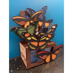 Schmetterling Boxkarte