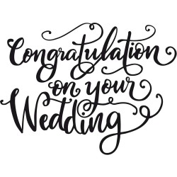 Congratulation on your wedding